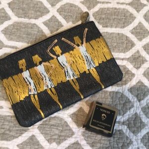 Makeup bag and eyeshadow